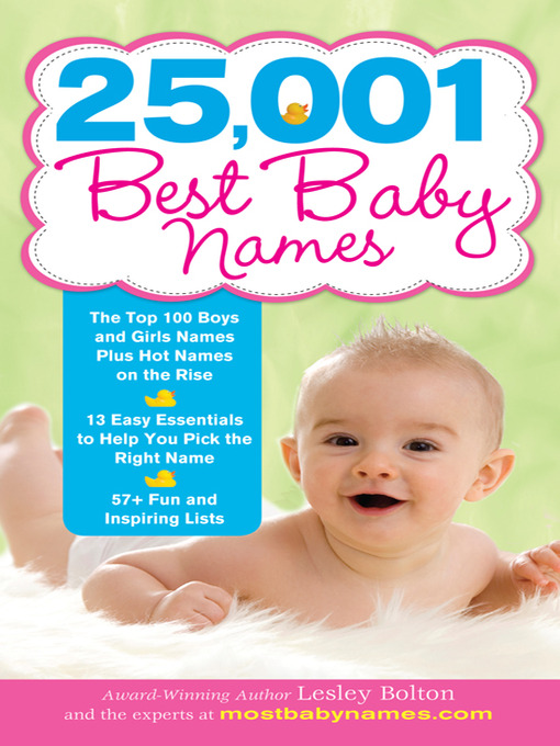 Title details for 25,001 Best Baby Names by Lesley Bolton - Wait list